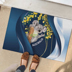 Australia Day Rubber Doormat Koala Blue Modern Vibe