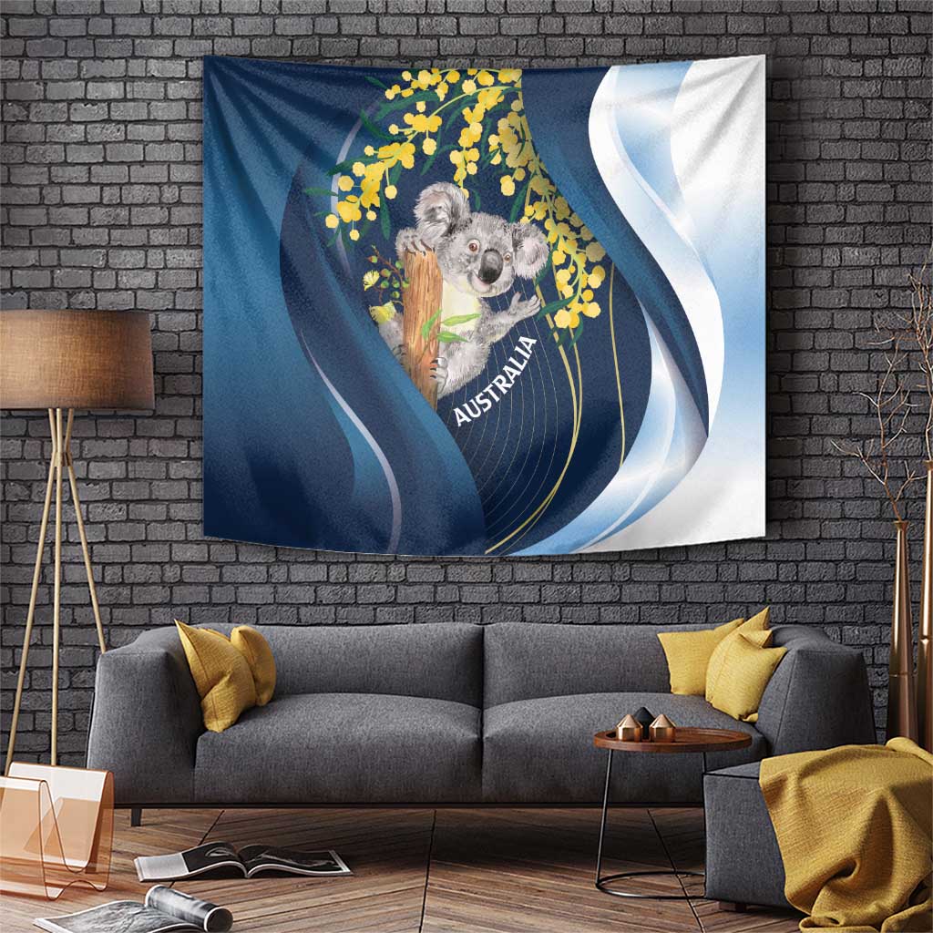 Australia Day Tapestry Koala Blue Modern Vibe