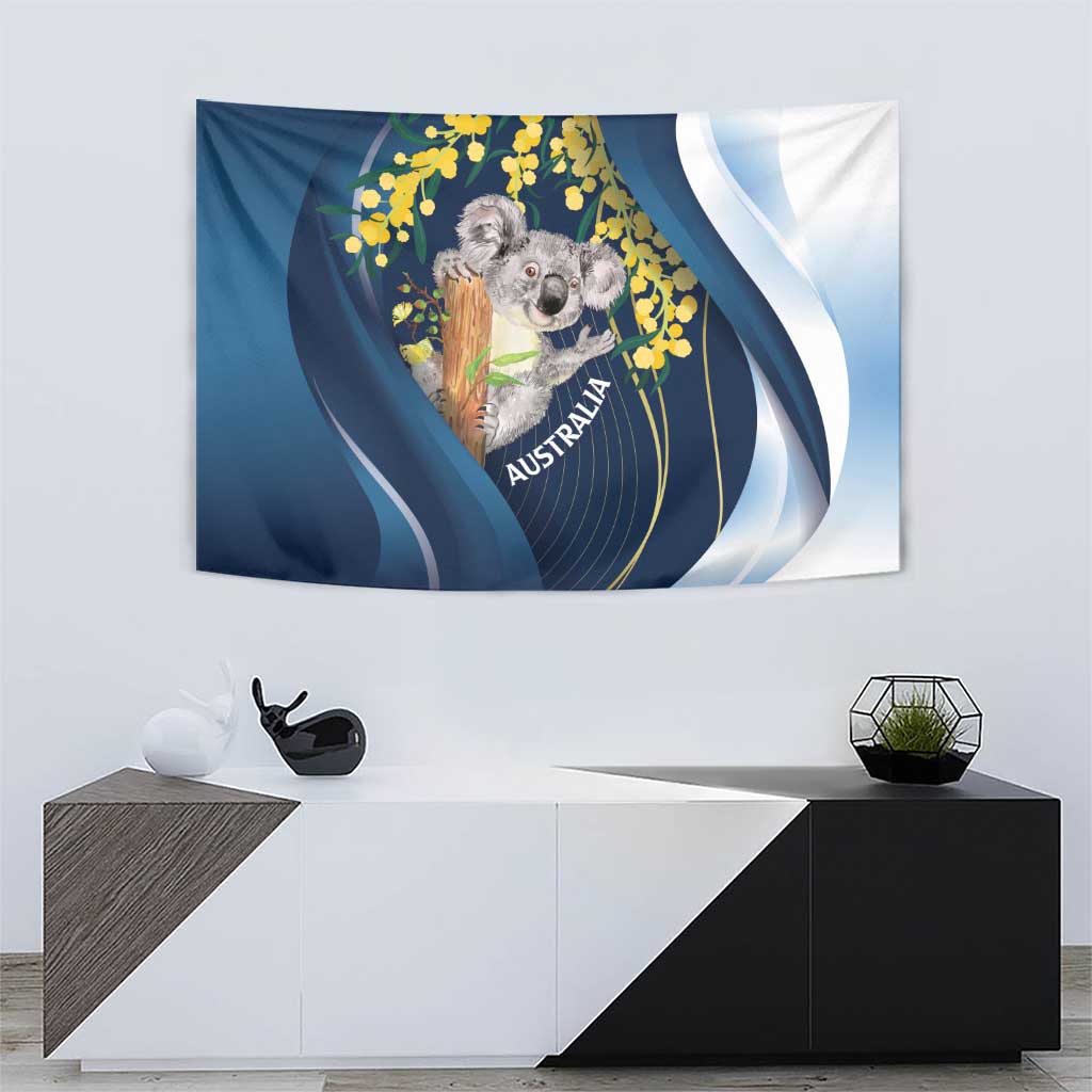 Australia Day Tapestry Koala Blue Modern Vibe