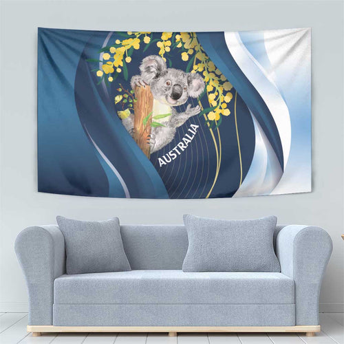 Australia Day Tapestry Koala Blue Modern Vibe