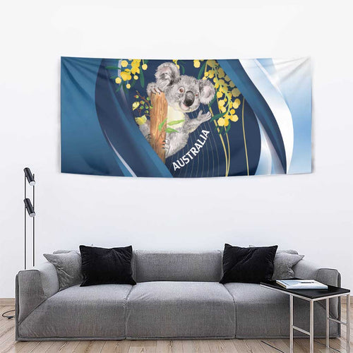Australia Day Tapestry Koala Blue Modern Vibe