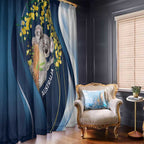 Australia Day Window Curtain Koala Blue Modern Vibe