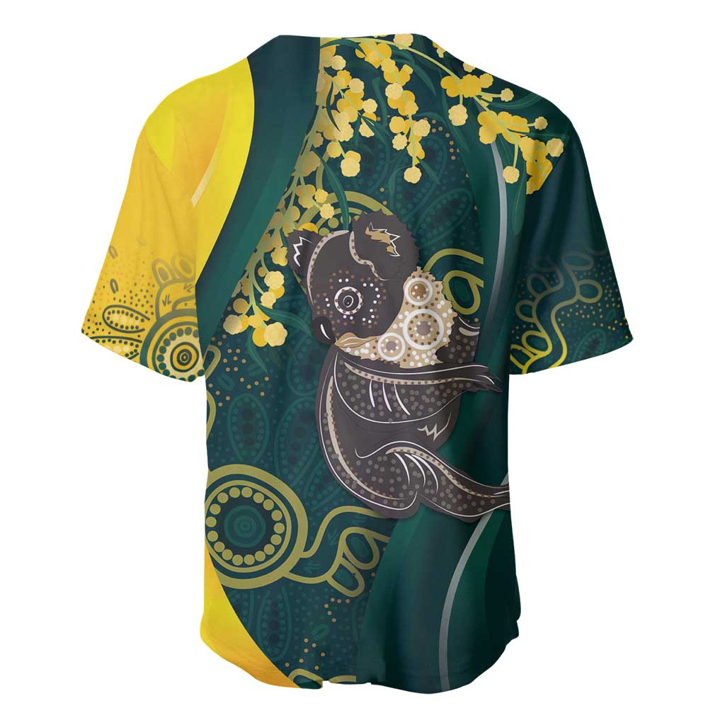 Australia Day Baseball Jersey Koala Aboriginal Art
