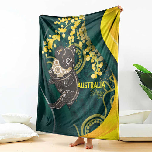 Australia Day Blanket Koala Aboriginal Art