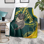 Australia Day Blanket Koala Aboriginal Art