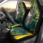 Australia Day Car Seat Cover Koala Aboriginal Art