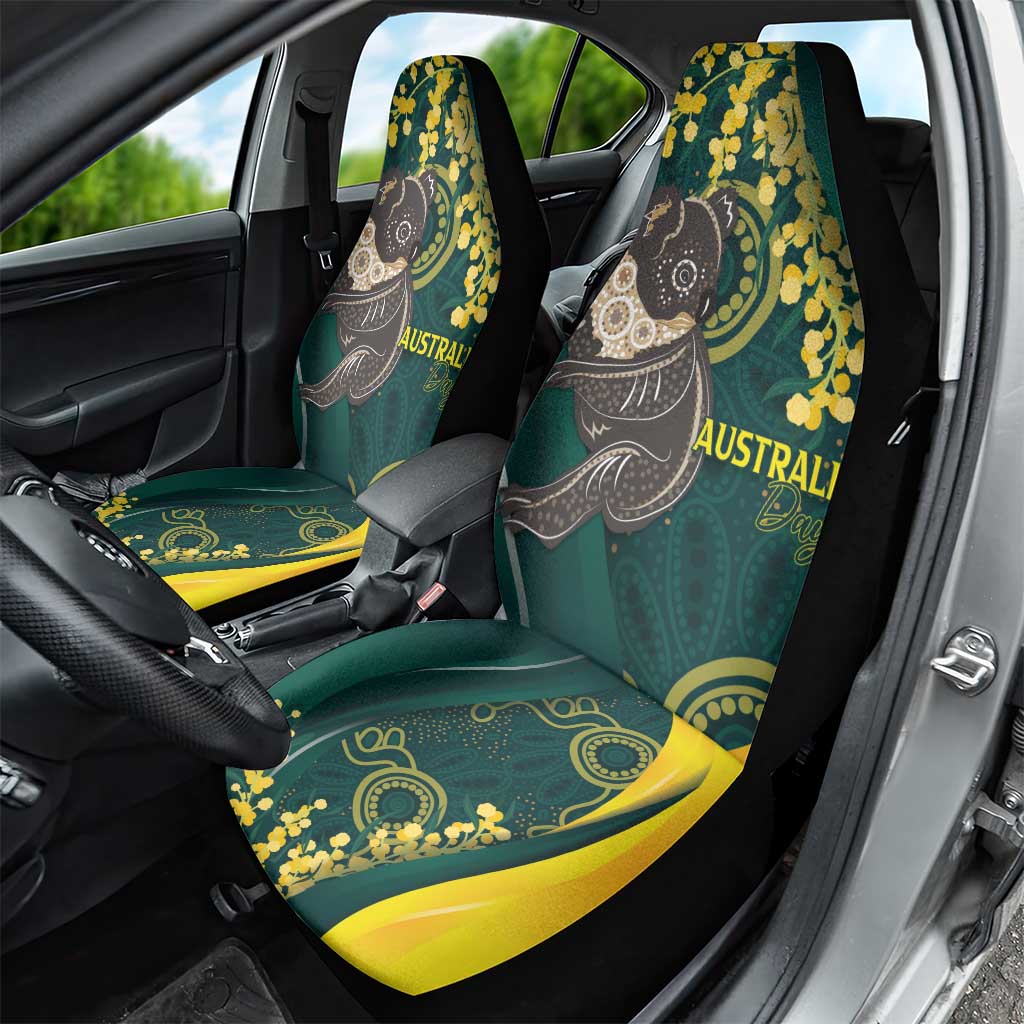 Australia Day Car Seat Cover Koala Aboriginal Art