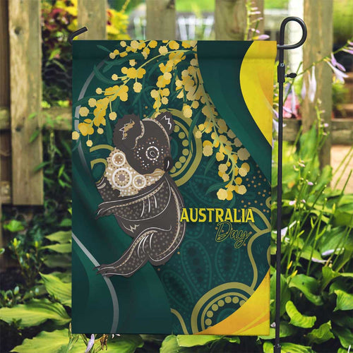 Australia Day Garden Flag Koala Aboriginal Art