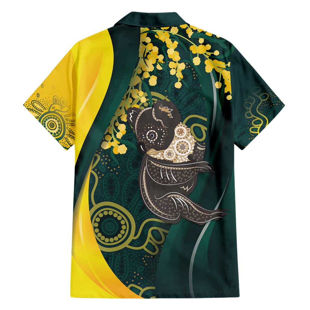 Australia Day Hawaiian Shirt Koala Aboriginal Art