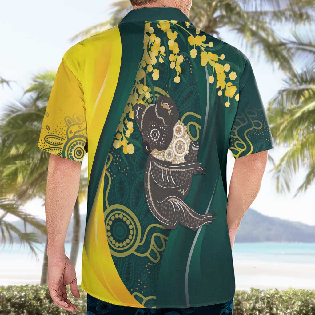 Australia Day Hawaiian Shirt Koala Aboriginal Art