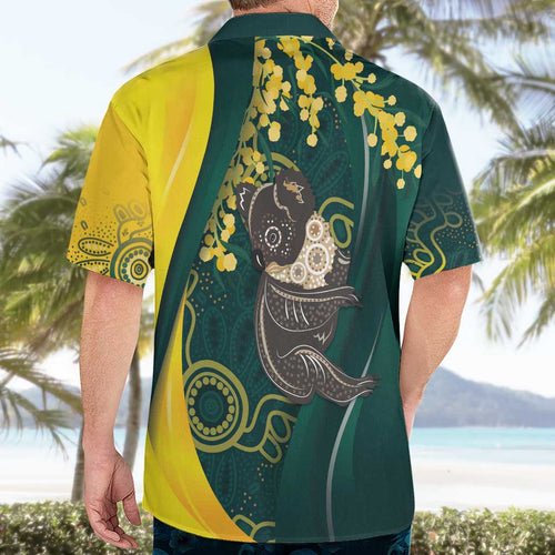 Australia Day Hawaiian Shirt Koala Aboriginal Art