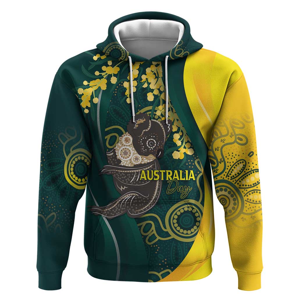 Australia Day Hoodie Koala Aboriginal Art
