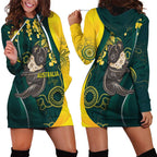 Australia Day Hoodie Dress Koala Aboriginal Art