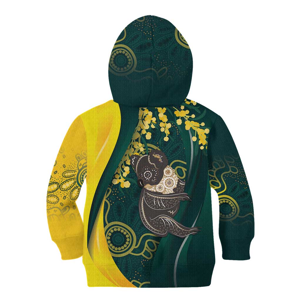Australia Day Kid Hoodie Koala Aboriginal Art