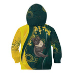 Australia Day Kid Hoodie Koala Aboriginal Art
