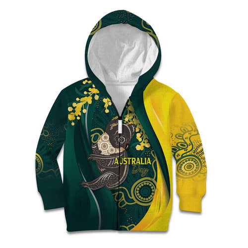 Australia Day Kid Hoodie Koala Aboriginal Art
