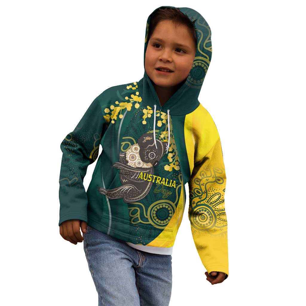 Australia Day Kid Hoodie Koala Aboriginal Art