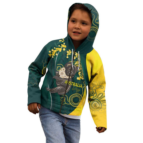 Australia Day Kid Hoodie Koala Aboriginal Art