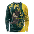 Australia Day Long Sleeve Shirt Koala Aboriginal Art
