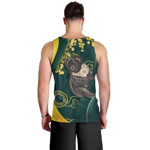 Australia Day Men Tank Top Koala Aboriginal Art