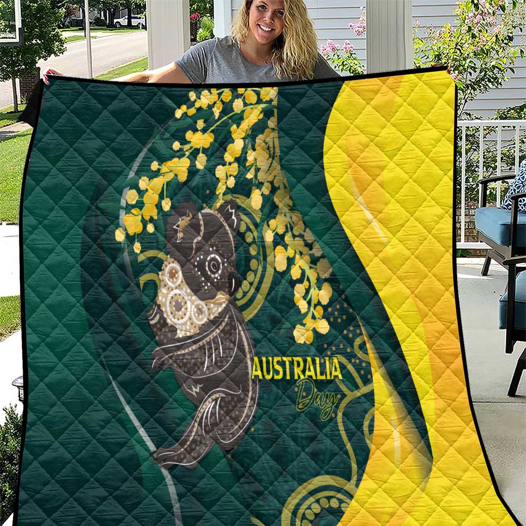 Australia Day Quilt Koala Aboriginal Art