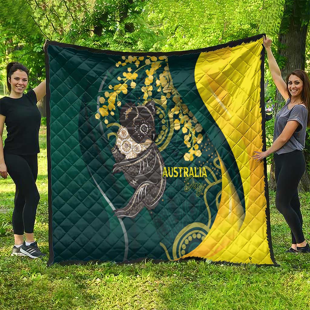 Australia Day Quilt Koala Aboriginal Art