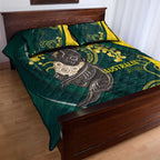 Australia Day Quilt Bed Set Koala Aboriginal Art