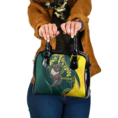 Australia Day Shoulder Handbag Koala Aboriginal Art