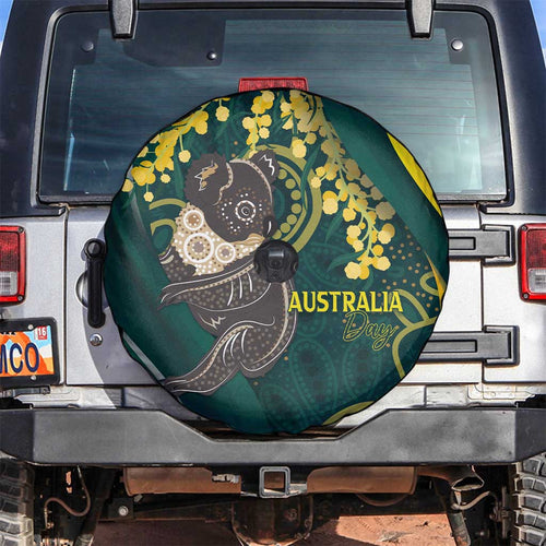Australia Day Spare Tire Cover Koala Aboriginal Art