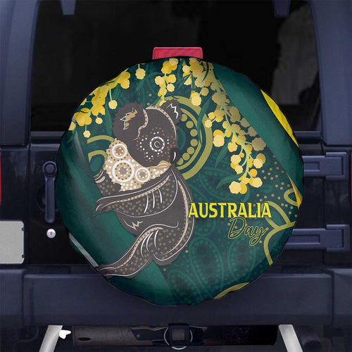 Australia Day Spare Tire Cover Koala Aboriginal Art