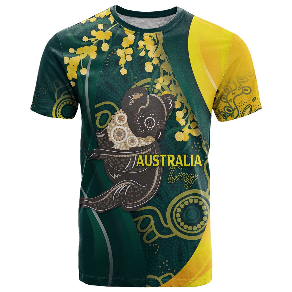 Australia Day T Shirt Koala Aboriginal Art