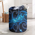 New Zealand Maori Matariki Laundry Basket Galaxy Kowhaiwhai