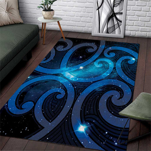 New Zealand Maori Matariki Area Rug Galaxy Kowhaiwhai