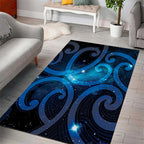 New Zealand Maori Matariki Area Rug Galaxy Kowhaiwhai