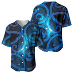 New Zealand Maori Matariki Baseball Jersey Galaxy Kowhaiwhai