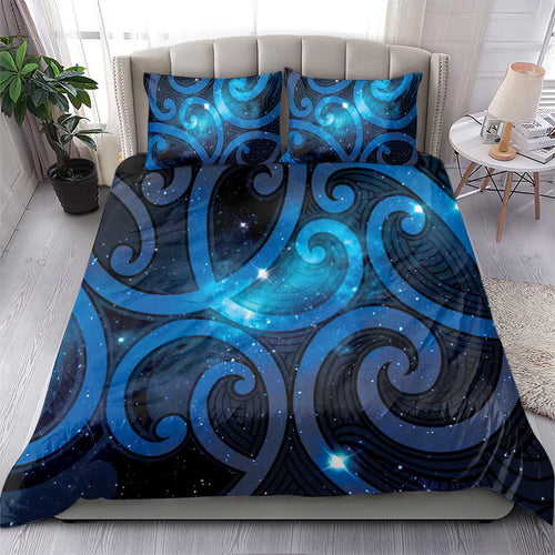 New Zealand Maori Matariki Bedding Set Galaxy Kowhaiwhai