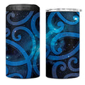 New Zealand Maori Matariki 4 in 1 Can Cooler Tumbler Galaxy Kowhaiwhai
