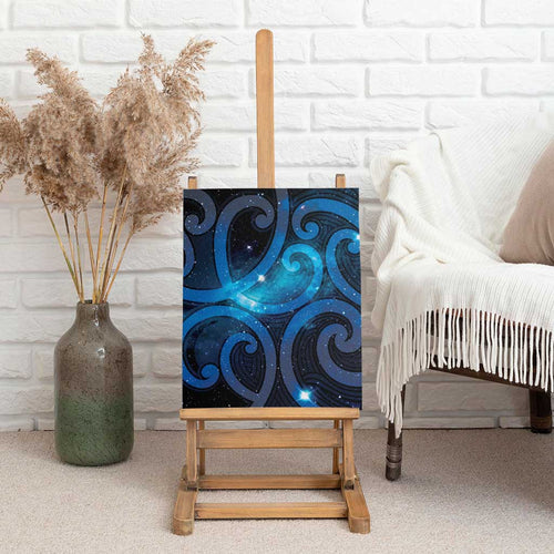 New Zealand Maori Matariki Canvas Wall Art Galaxy Kowhaiwhai