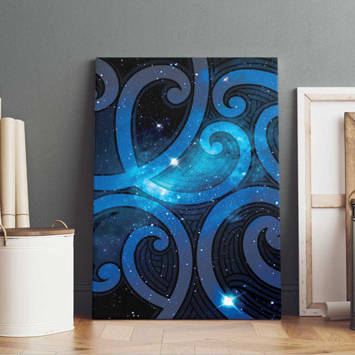 New Zealand Maori Matariki Canvas Wall Art Galaxy Kowhaiwhai
