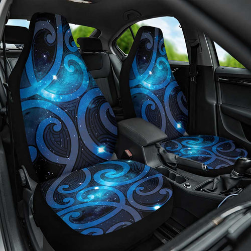 New Zealand Maori Matariki Car Seat Cover Galaxy Kowhaiwhai