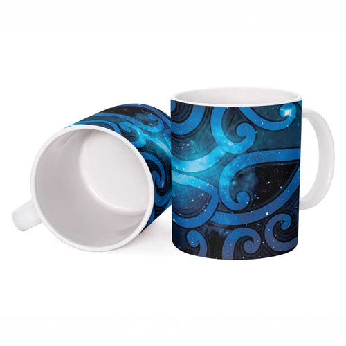 New Zealand Maori Matariki Ceramic Mug Galaxy Kowhaiwhai