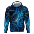 New Zealand Maori Matariki Hoodie Galaxy Kowhaiwhai