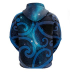 New Zealand Maori Matariki Hoodie Galaxy Kowhaiwhai