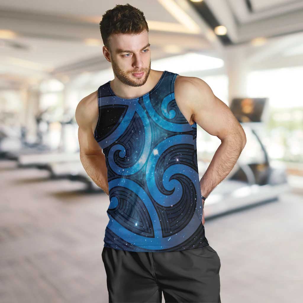New Zealand Maori Matariki Men Tank Top Galaxy Kowhaiwhai