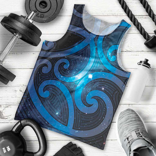 New Zealand Maori Matariki Men Tank Top Galaxy Kowhaiwhai