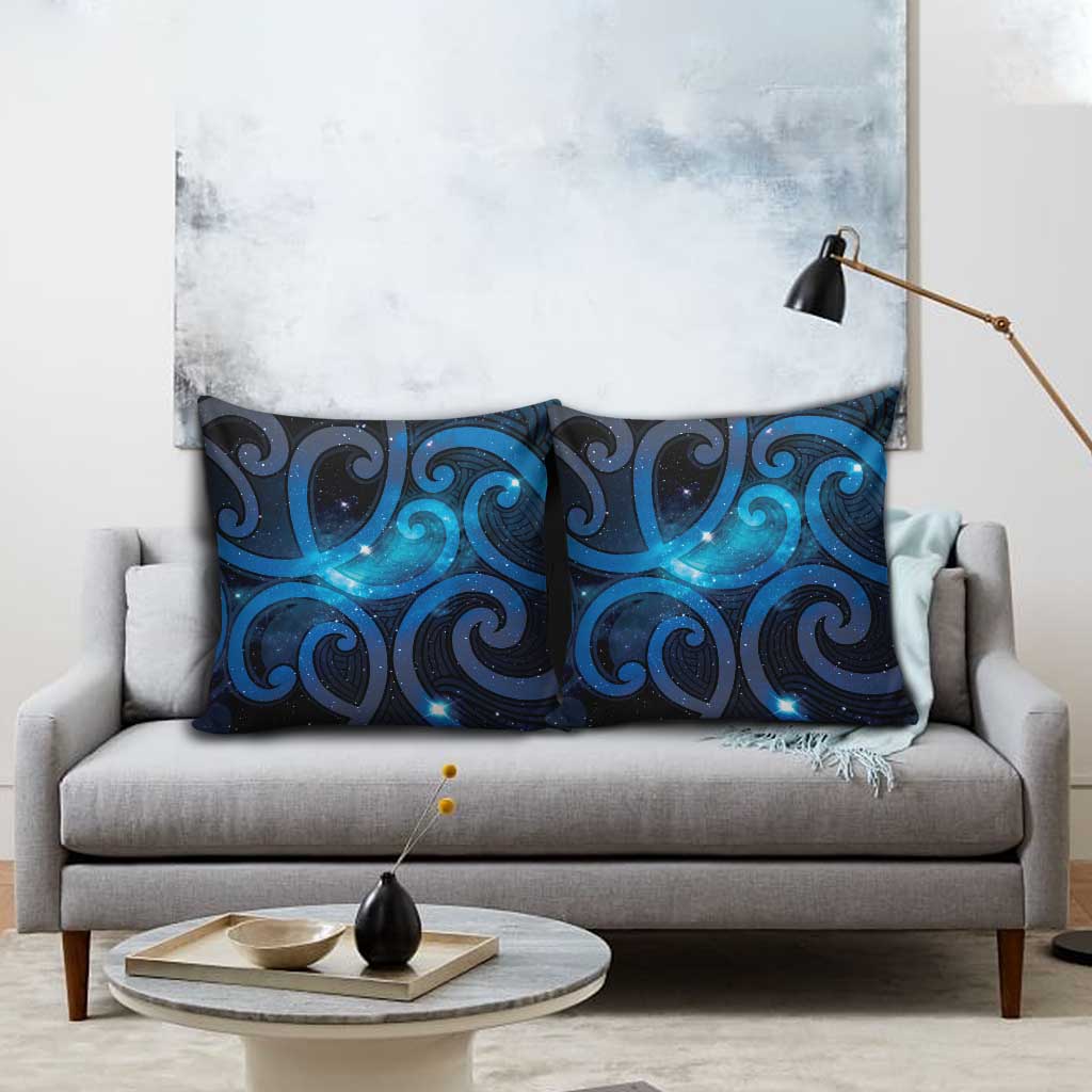 New Zealand Maori Matariki Pillow Cover Galaxy Kowhaiwhai