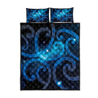 New Zealand Maori Matariki Quilt Bed Set Galaxy Kowhaiwhai