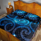 New Zealand Maori Matariki Quilt Bed Set Galaxy Kowhaiwhai