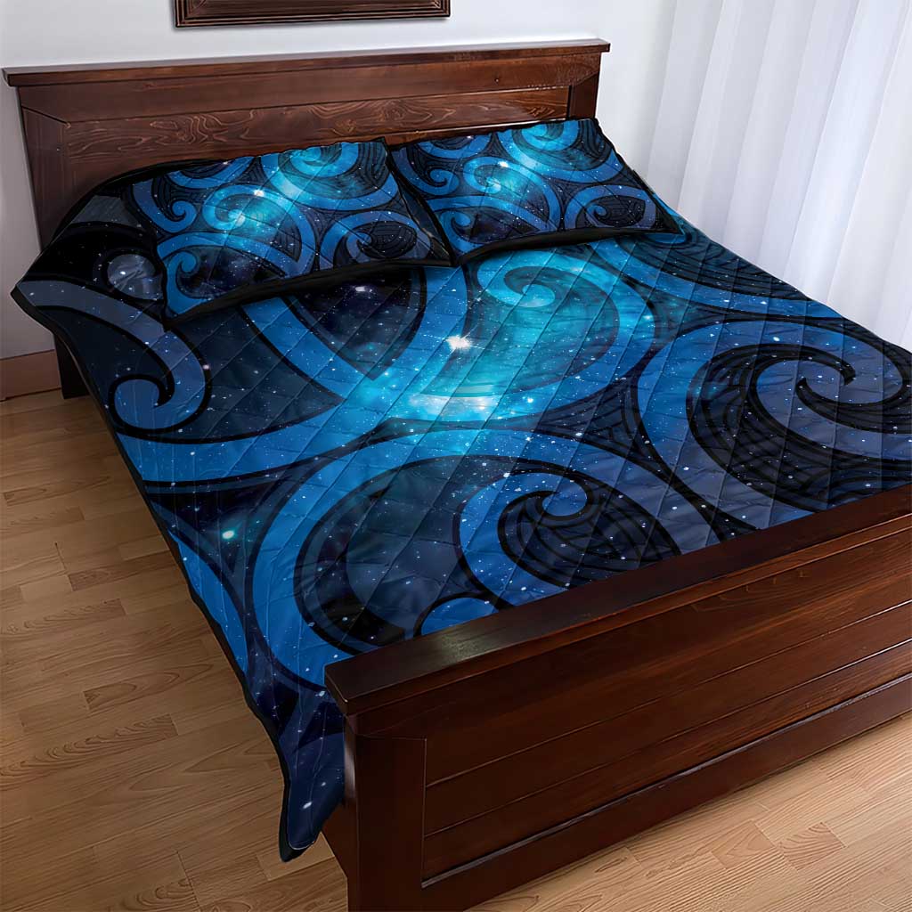 New Zealand Maori Matariki Quilt Bed Set Galaxy Kowhaiwhai