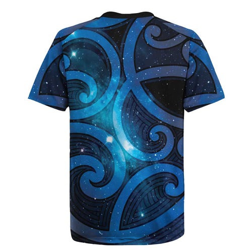 New Zealand Maori Matariki Rugby Jersey Galaxy Kowhaiwhai